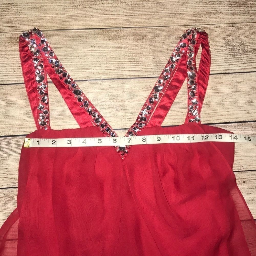 Adrianna Papell Flyaway Dress with Beaded Straps - Picture 7 of 8